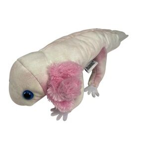 Folkmanis Pink Plush Axolotl Finger Puppet Toy